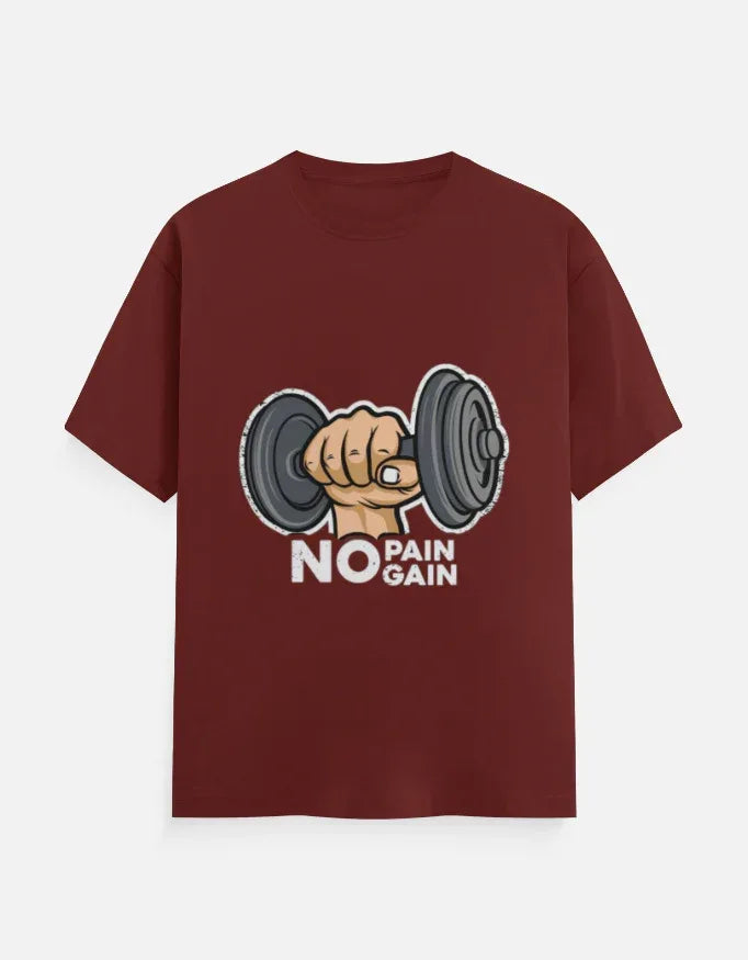 No Pain Gain Classic Crew T-Shirt - VIVA ENTERPRISES 