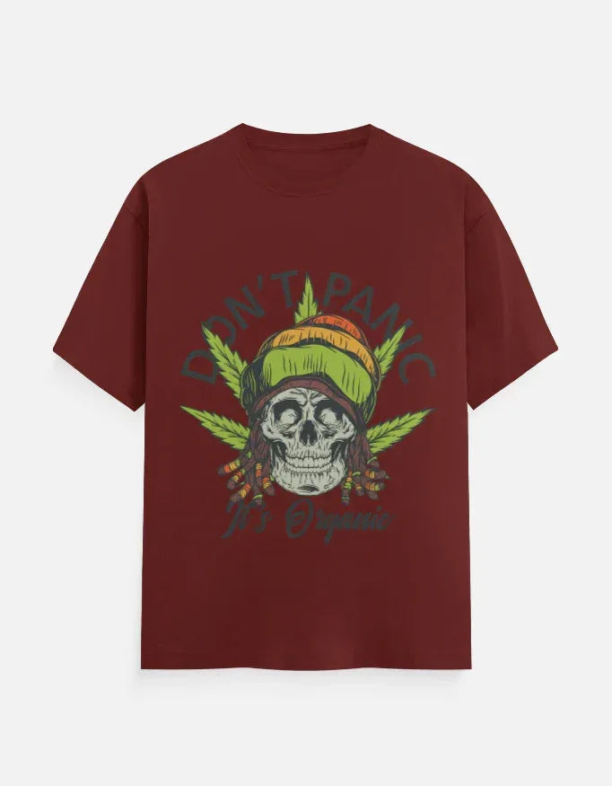 Dont Panic Printed Classic Crew T-Shirt - VIVA ENTERPRISES 