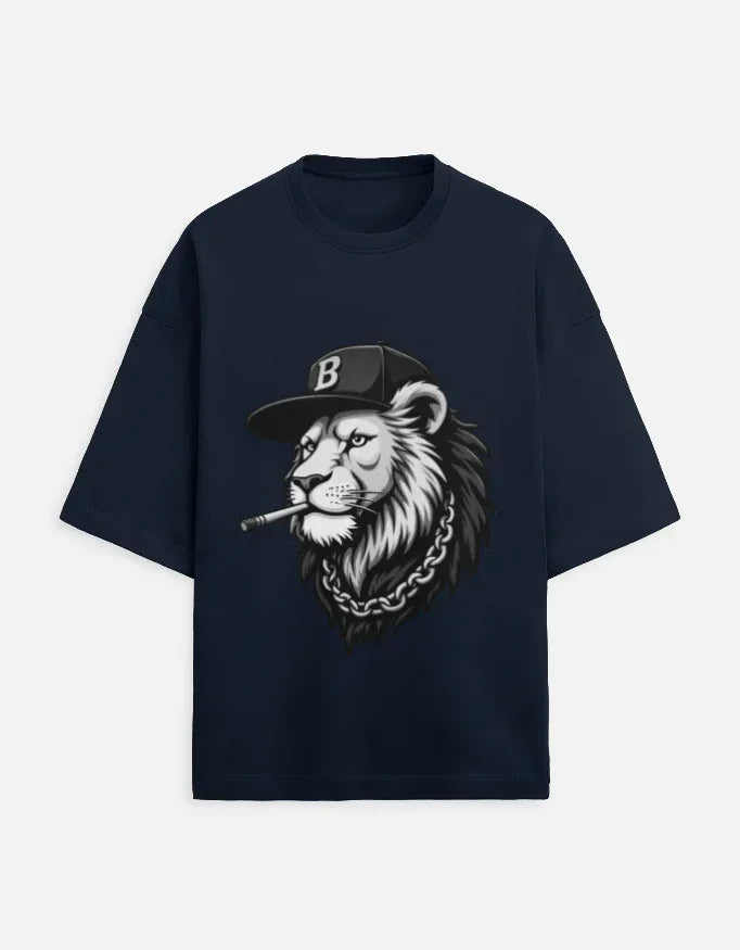 Urban Wildlife/Hip-Hop Culture Oversized Tee - VIVA ENTERPRISES 