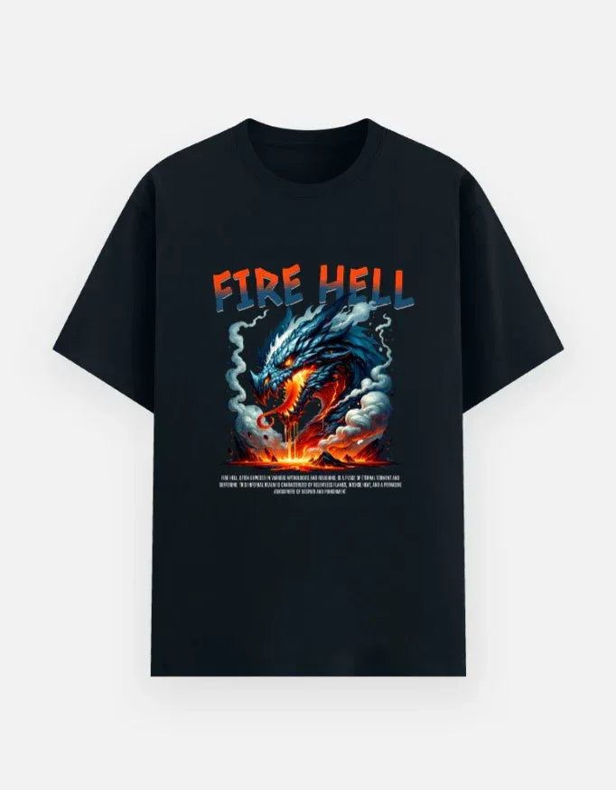 The Infernal Dragon Heavy Metal Tee - VIVA ENTERPRISES 