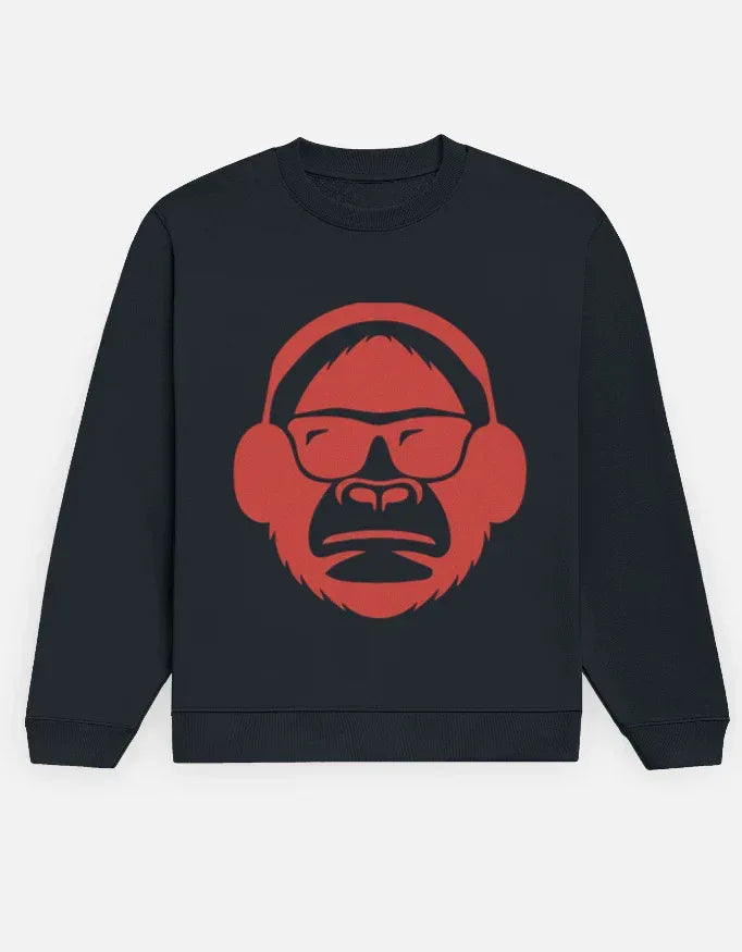 DJ Monkey Sweatshirt - VIVA ENTERPRISES 