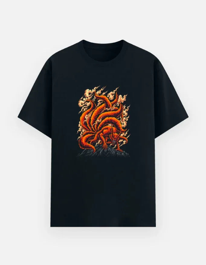Kurama The Nine-Tailed Fox Demon T-Shirt - VIVA ENTERPRISES 