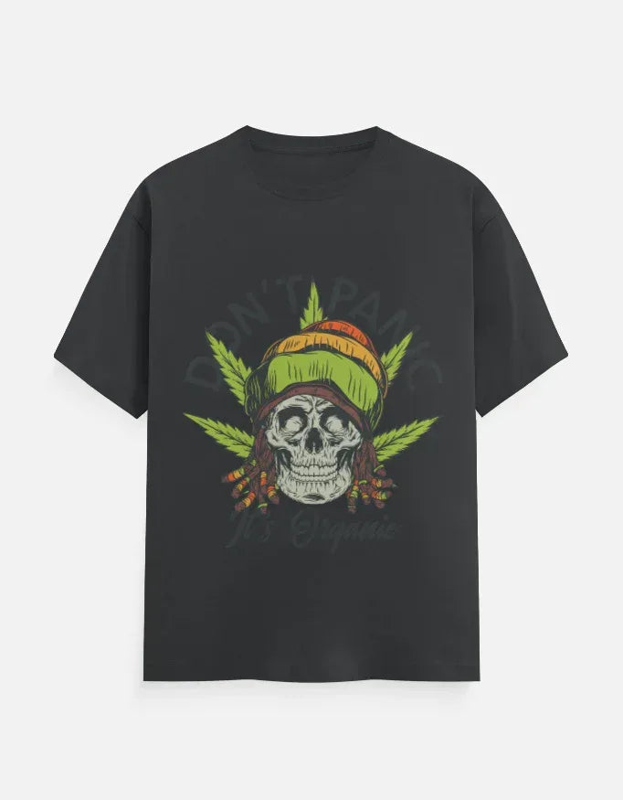 Dont Panic Printed Classic Crew T-Shirt - VIVA ENTERPRISES 