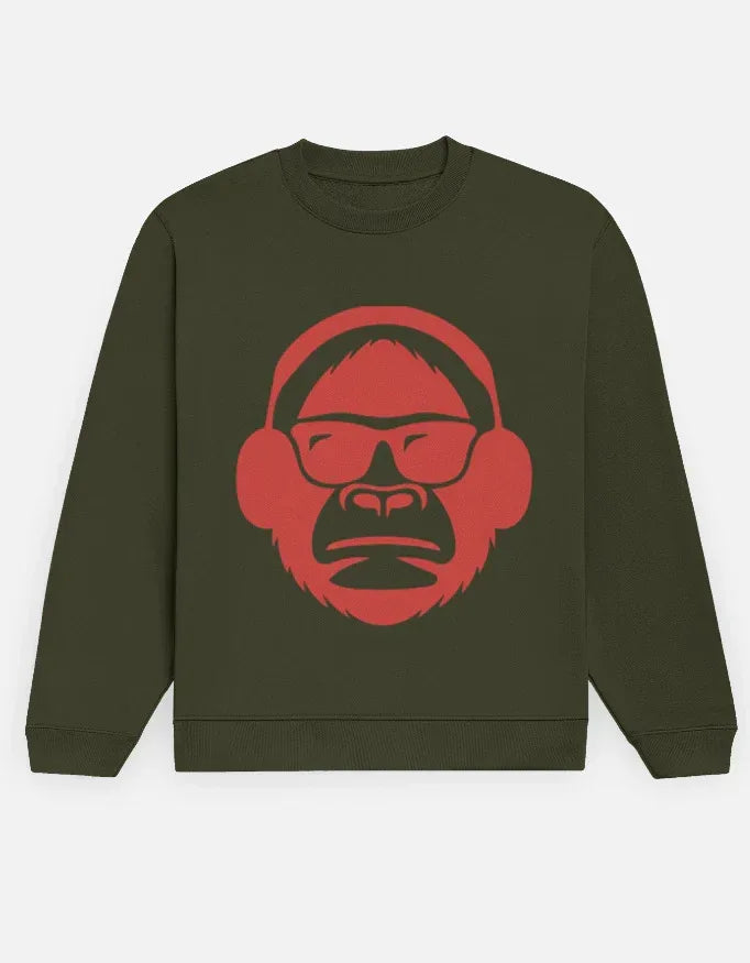 DJ Monkey Sweatshirt - VIVA ENTERPRISES 