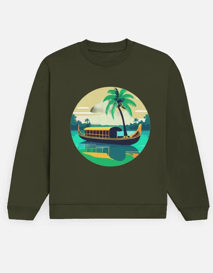 Kerala Backwaters Sweatshirt - VIVA ENTERPRISES 