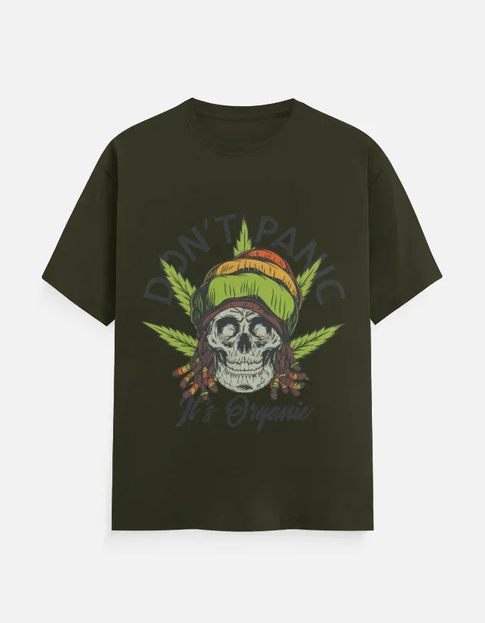 Dont Panic Printed Classic Crew T-Shirt - VIVA ENTERPRISES 
