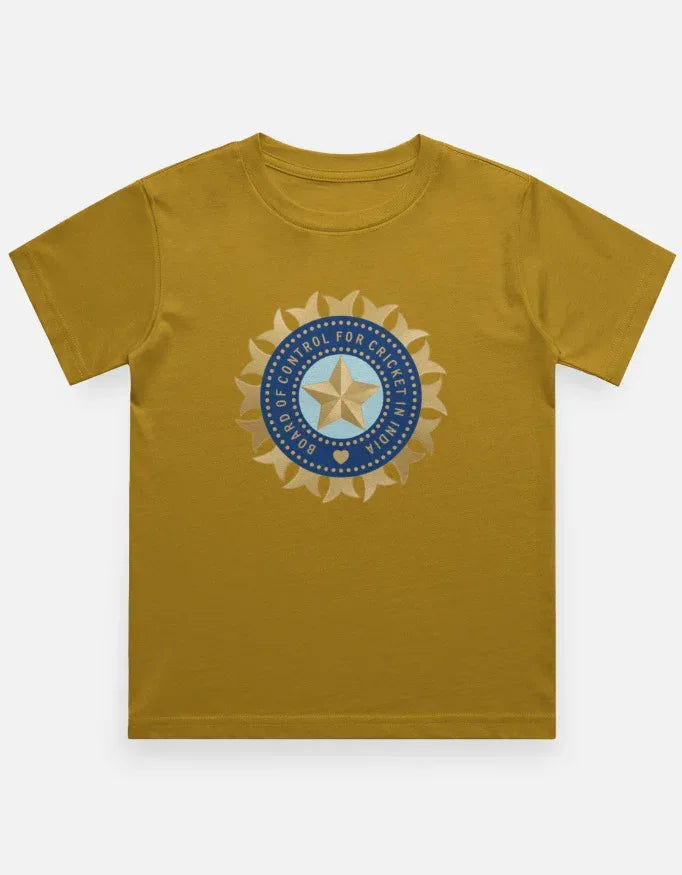 Official India Cricket Jersey Style T-Shirt Boy's Crew Neck T-Shirt - VIVA ENTERPRISES 