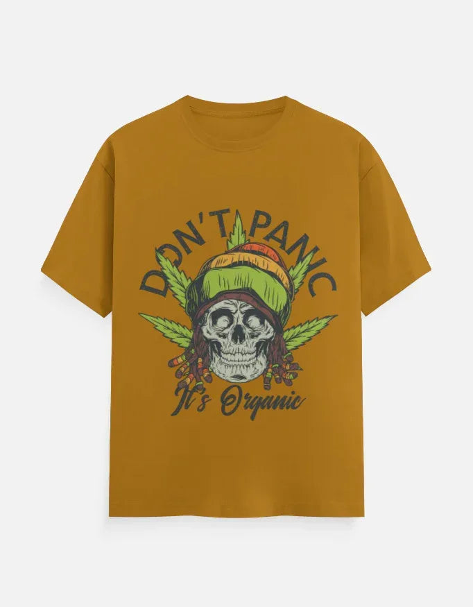 Dont Panic Printed Classic Crew T-Shirt - VIVA ENTERPRISES 