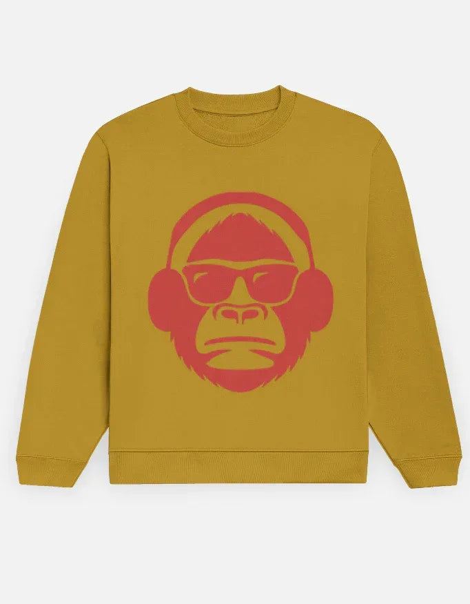 DJ Monkey Sweatshirt - VIVA ENTERPRISES 