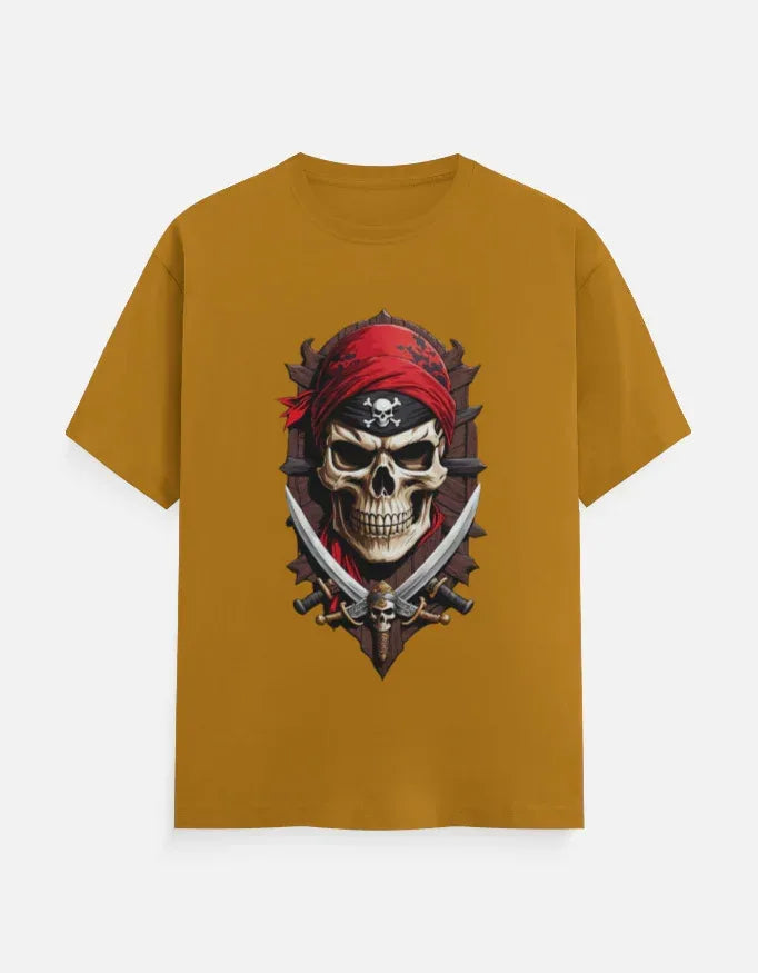Men’s Urban Pirate Skull Graphic T-Shirt - VIVA ENTERPRISES 