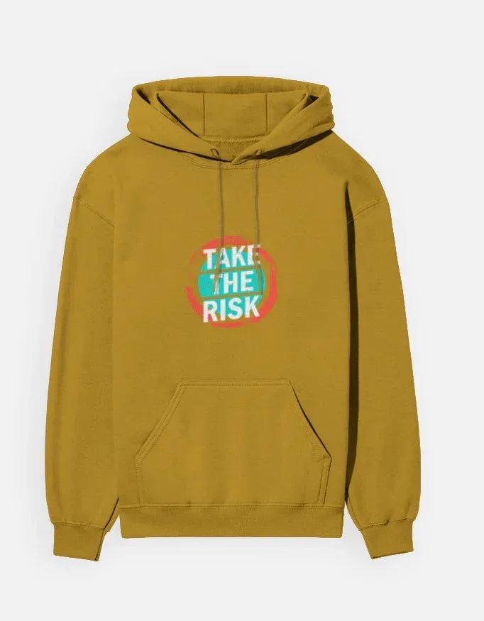 Dark 'Take The Risk' Graphic Hoodie - VIVA ENTERPRISES 