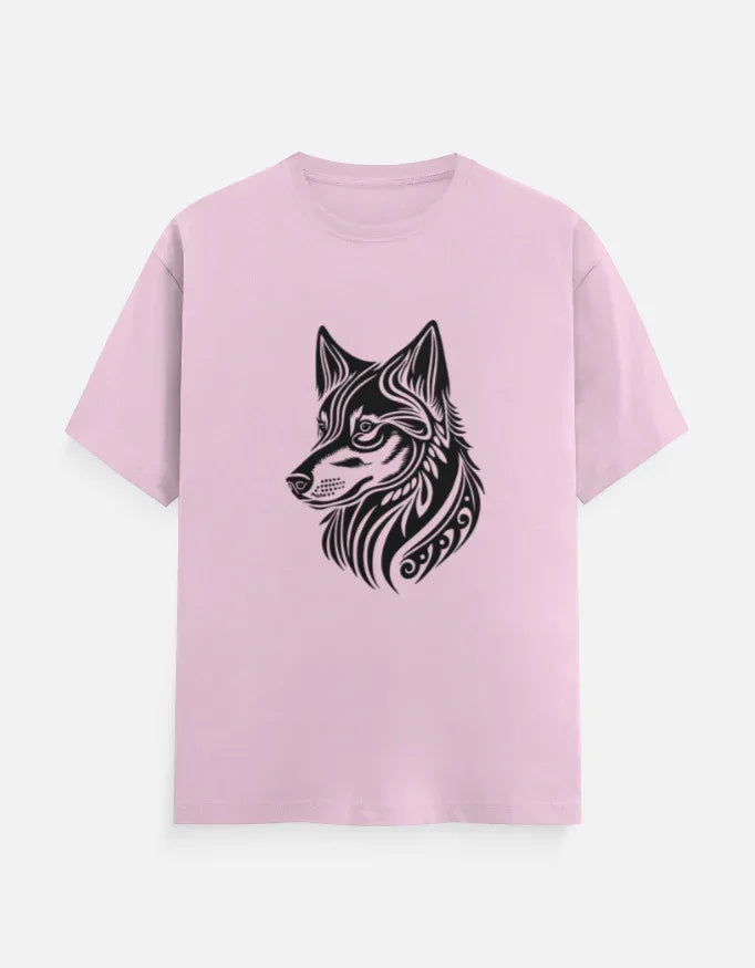 Wolf Head Maori Style Graphic T-Shirt - VIVA ENTERPRISES 