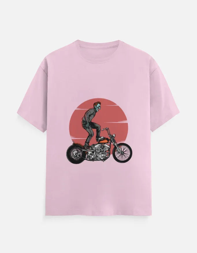 Motorcycle Rider T-Shirt Crew T-Shirt - VIVA ENTERPRISES 