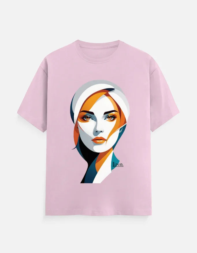 Modern Minimalist Woman Portrait Graphic T-Shir - VIVA ENTERPRISES 