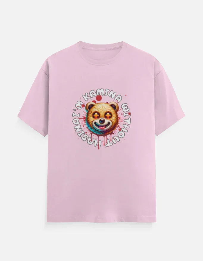 Psycho Bear Slogan Tee - VIVA ENTERPRISES 