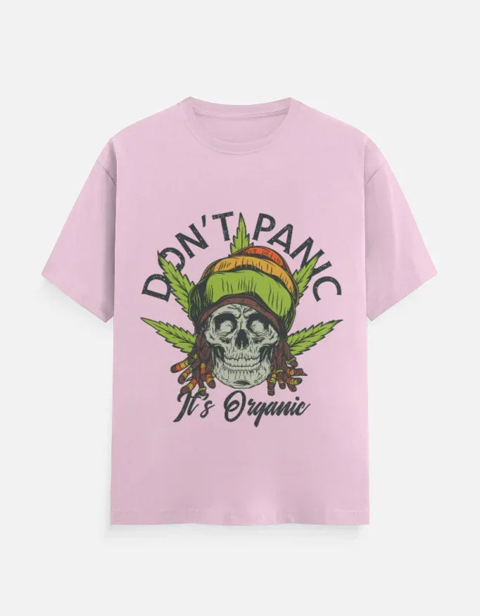 Dont Panic Printed Classic Crew T-Shirt - VIVA ENTERPRISES 