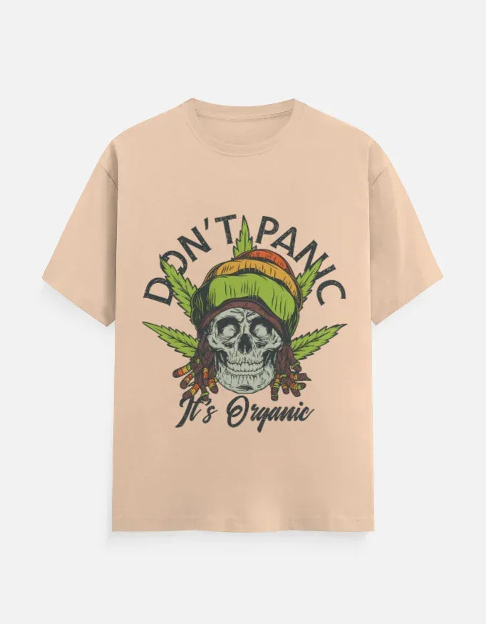 Dont Panic Printed Classic Crew T-Shirt - VIVA ENTERPRISES 