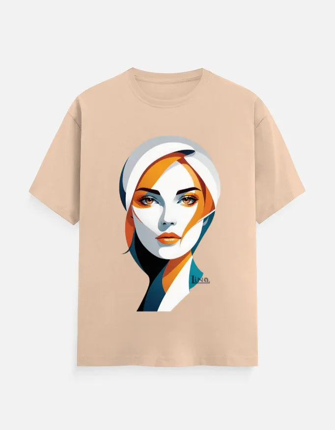 Modern Minimalist Woman Portrait Graphic T-Shir - VIVA ENTERPRISES 