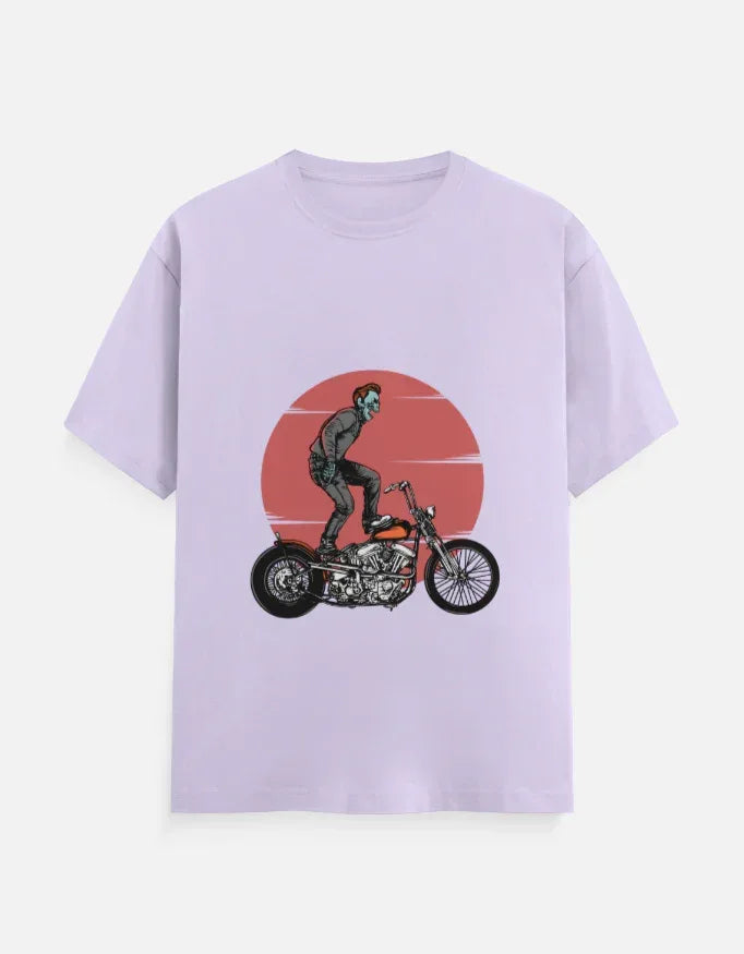 Motorcycle Rider T-Shirt Crew T-Shirt - VIVA ENTERPRISES 