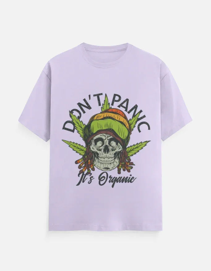 Dont Panic Printed Classic Crew T-Shirt - VIVA ENTERPRISES 