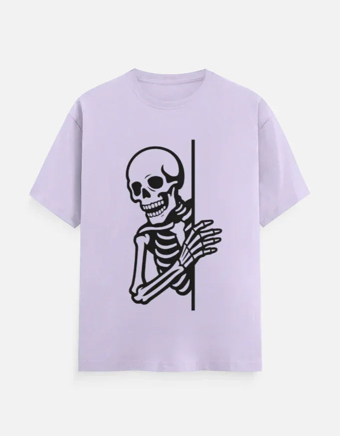 Skeleton Graphic T-Shirt | Creepy Skull Design Tee - VIVA ENTERPRISES 