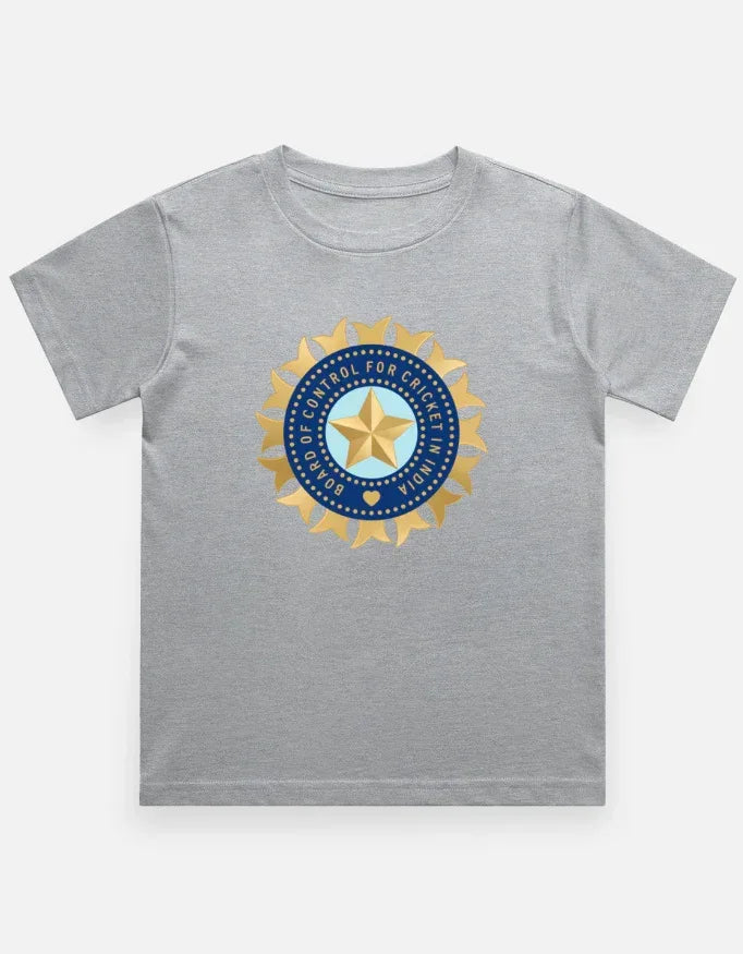Official India Cricket Jersey Style T-Shirt Boy's Crew Neck T-Shirt - VIVA ENTERPRISES 