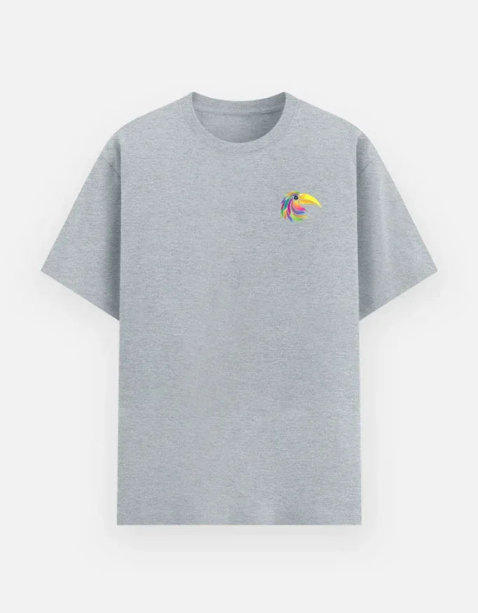Stylized Exotic Bird Minimalist T-Shirt - VIVA ENTERPRISES 