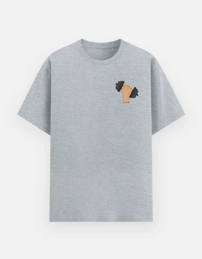 Minimalist Dumbbell Black Tee - VIVA ENTERPRISES 