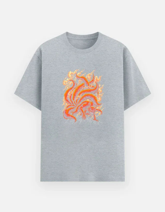 Kurama The Nine-Tailed Fox Demon T-Shirt - VIVA ENTERPRISES 