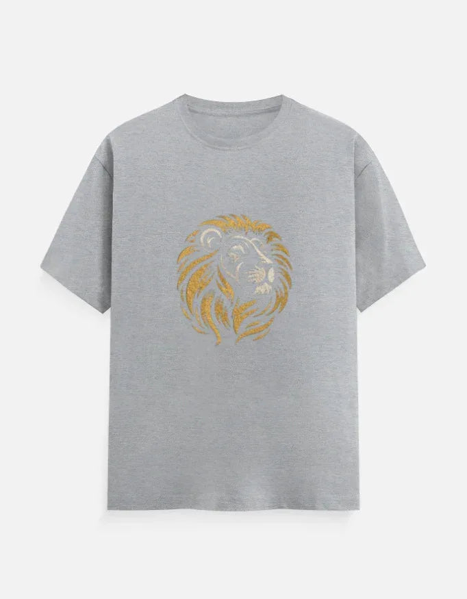 Lion Face Classic Crew T-Shirt - VIVA ENTERPRISES 