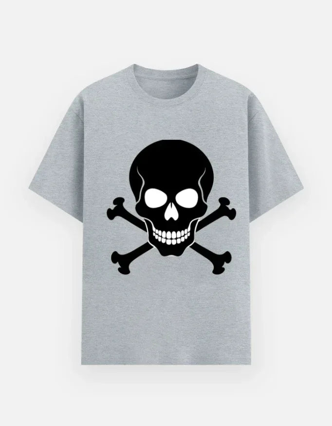 classic Jolly Roger (skull and crossbones) graphic printed T-Shirt - VIVA ENTERPRISES 