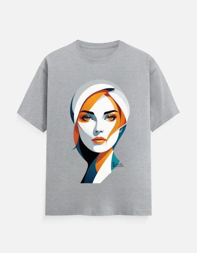 Modern Minimalist Woman Portrait Graphic T-Shir - VIVA ENTERPRISES 