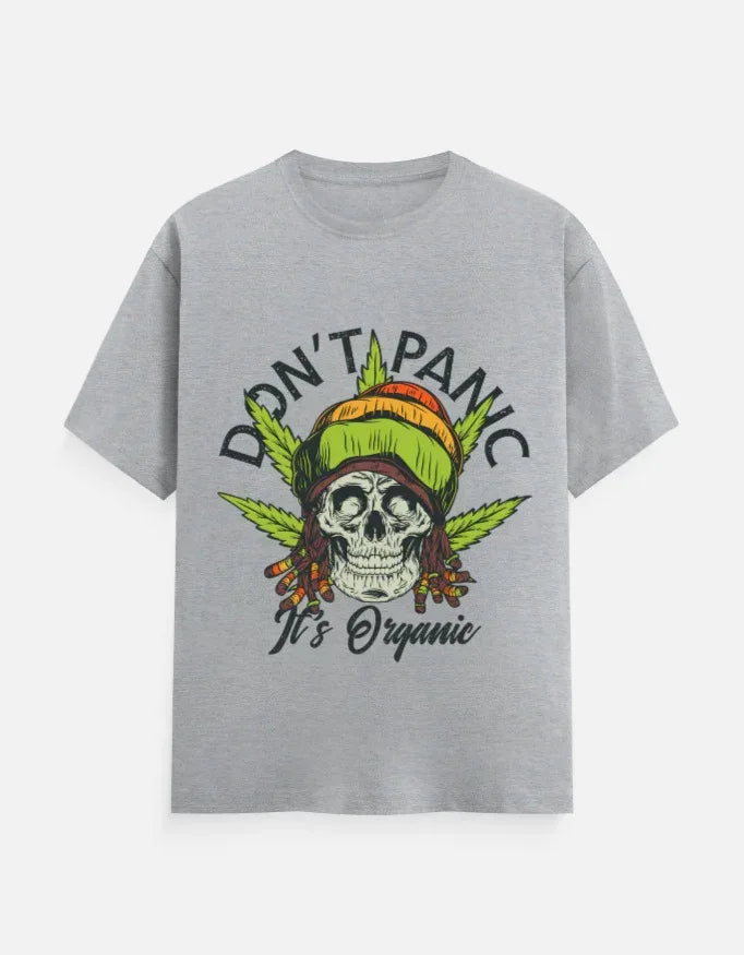 Dont Panic Printed Classic Crew T-Shirt - VIVA ENTERPRISES 