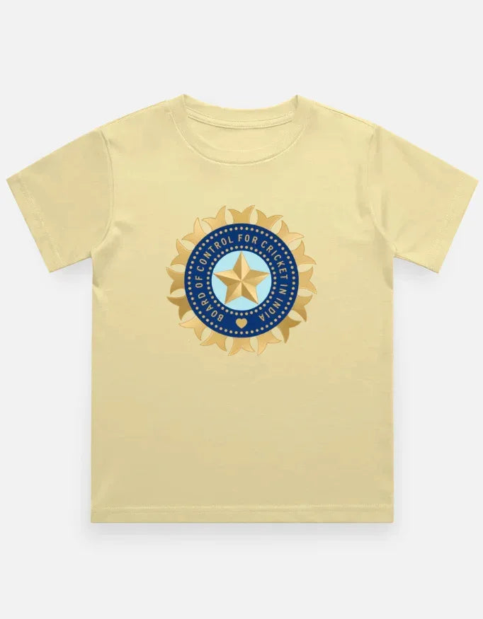 Official India Cricket Jersey Style T-Shirt Boy's Crew Neck T-Shirt - VIVA ENTERPRISES 