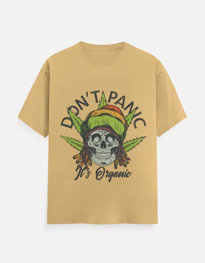 Dont Panic Printed Classic Crew T-Shirt - VIVA ENTERPRISES 