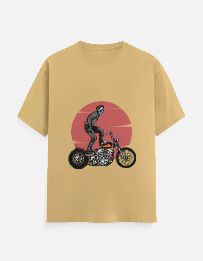 Motorcycle Rider T-Shirt Crew T-Shirt - VIVA ENTERPRISES 