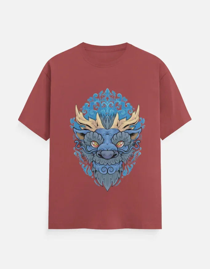 The Azure Dragon Classic Crew T-Shirt - VIVA ENTERPRISES 