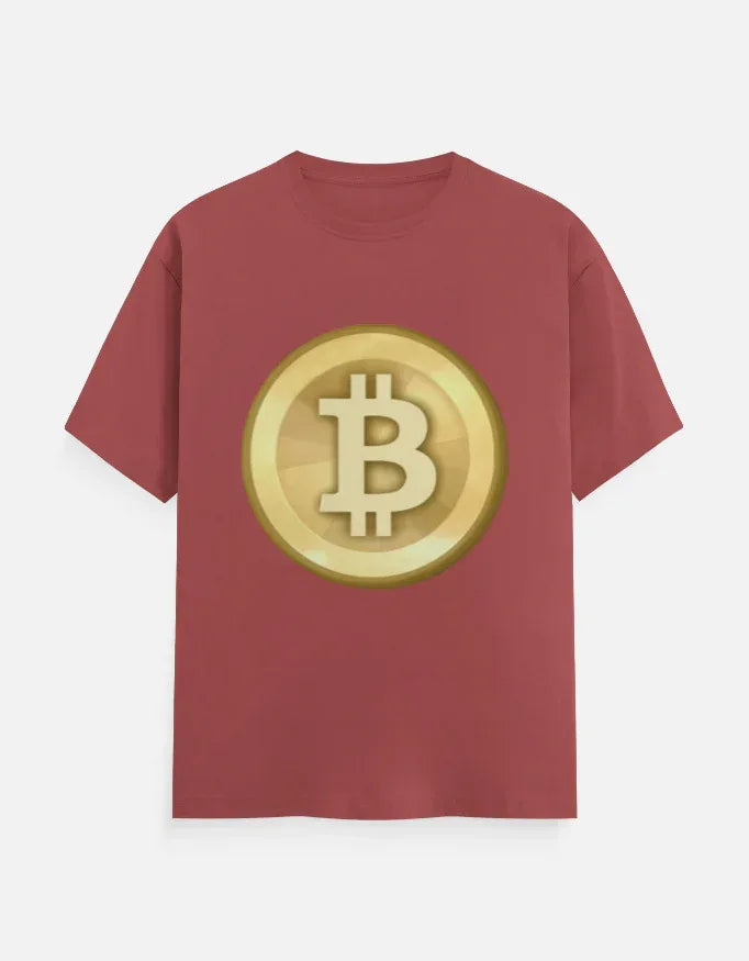 Cryptocurrency Bitcoin Coin Graphic T-Shirt - VIVA ENTERPRISES 