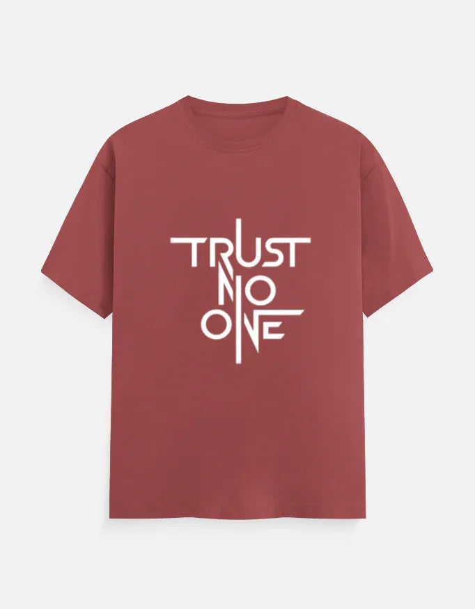 Trust No One Graphic Printed Men's T-Shirt | Premium Cotton - VIVA ENTERPRISES 