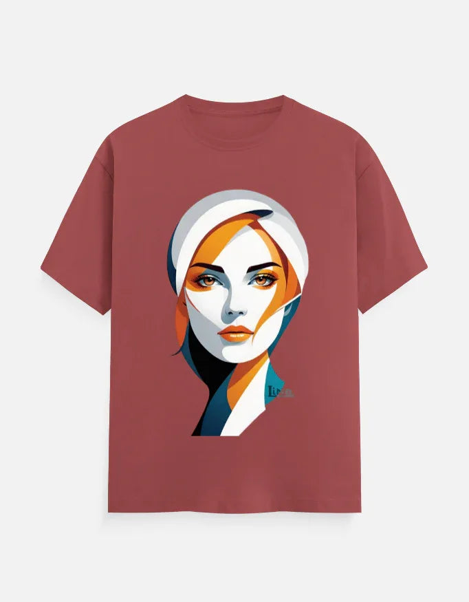 Modern Minimalist Woman Portrait Graphic T-Shir - VIVA ENTERPRISES 