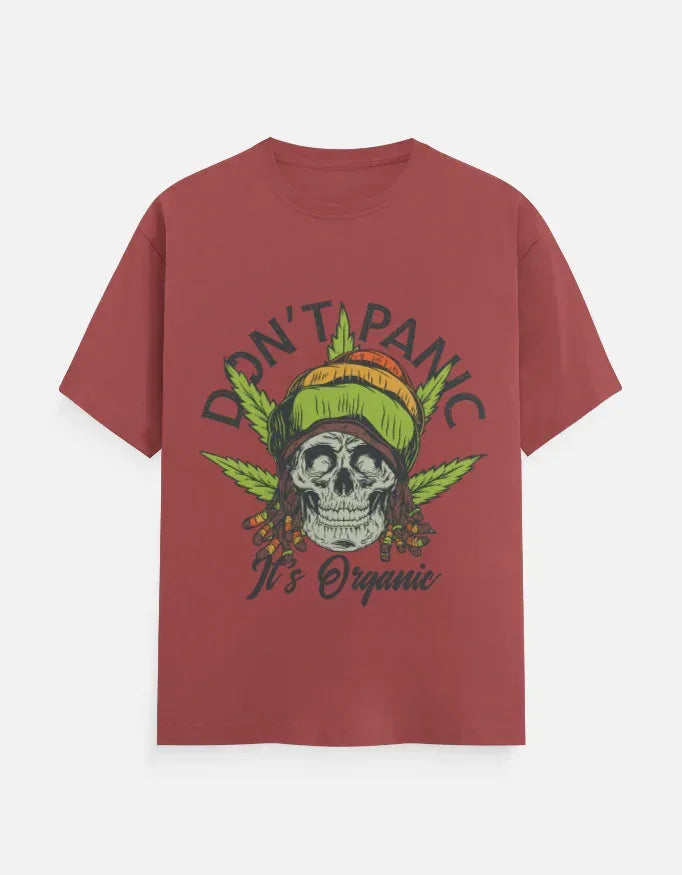 Dont Panic Printed Classic Crew T-Shirt - VIVA ENTERPRISES 