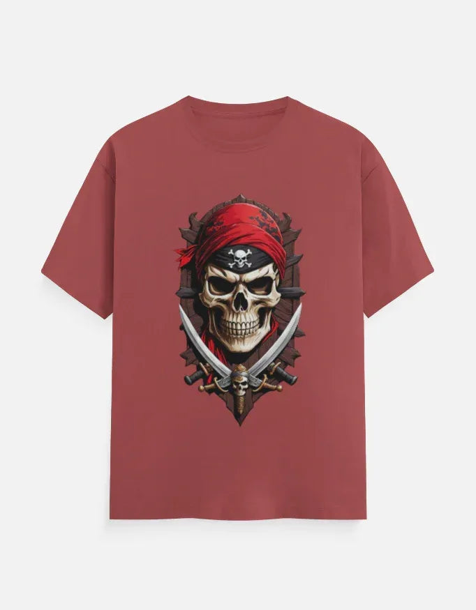Men’s Urban Pirate Skull Graphic T-Shirt - VIVA ENTERPRISES 