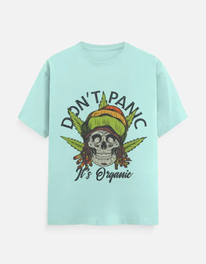Dont Panic Printed Classic Crew T-Shirt - VIVA ENTERPRISES 