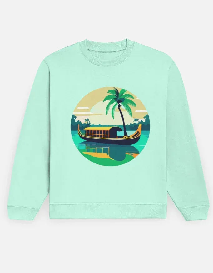 Kerala Backwaters Sweatshirt - VIVA ENTERPRISES 