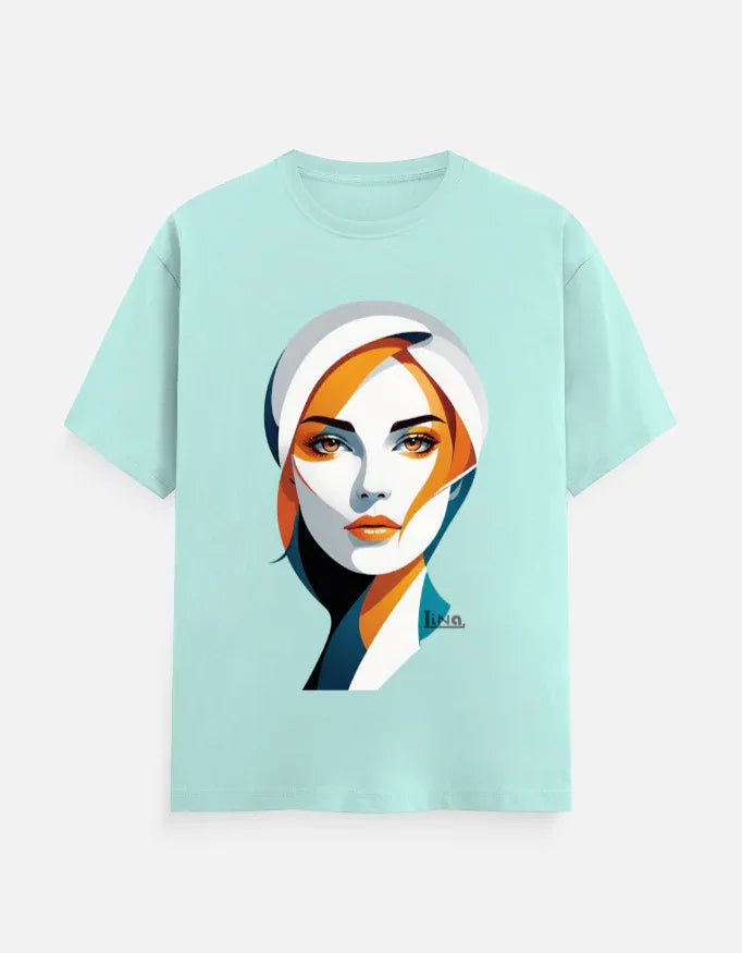 Modern Minimalist Woman Portrait Graphic T-Shir - VIVA ENTERPRISES 
