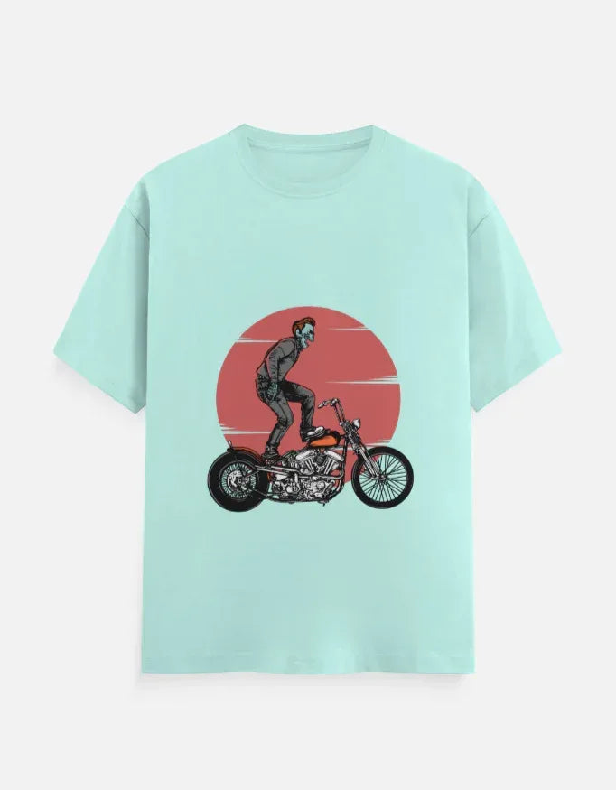 Motorcycle Rider T-Shirt Crew T-Shirt - VIVA ENTERPRISES 