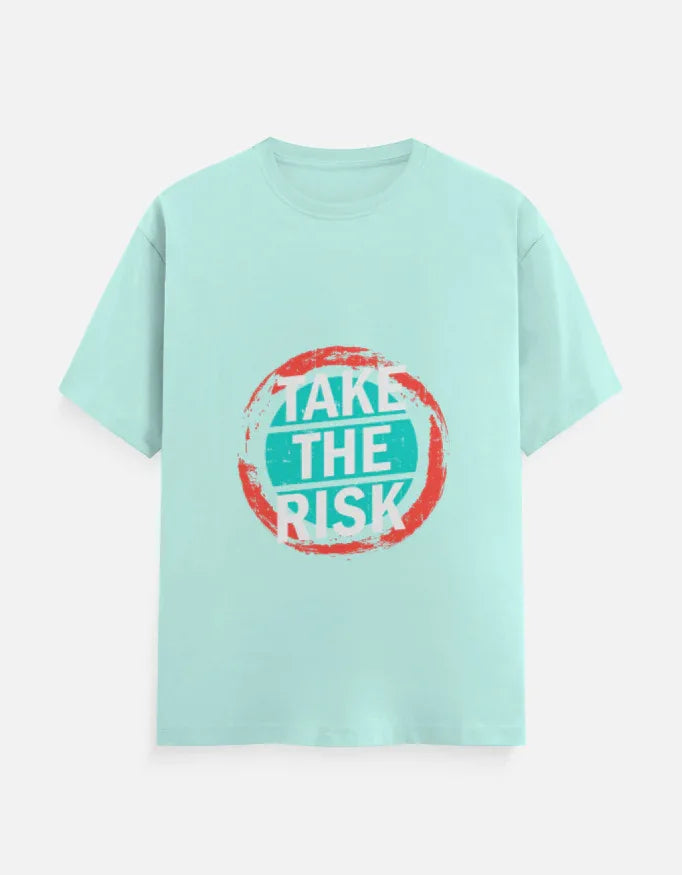 "TAKE THE RISK" Graphic T-Shirt | Motivational Quote Tee - VIVA ENTERPRISES 