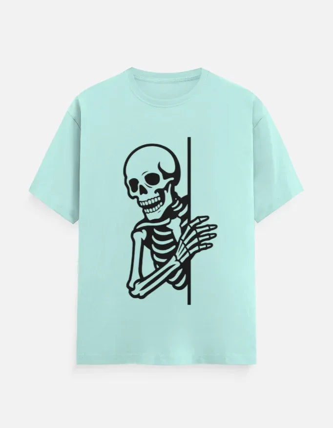 Skeleton Graphic T-Shirt | Creepy Skull Design Tee - VIVA ENTERPRISES 