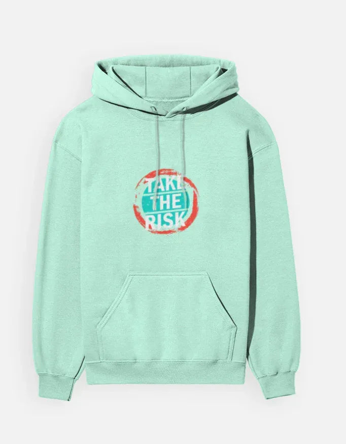 Dark 'Take The Risk' Graphic Hoodie - VIVA ENTERPRISES 
