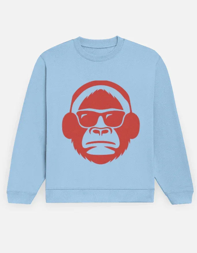 DJ Monkey Sweatshirt - VIVA ENTERPRISES 
